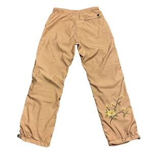 Vintage Y2K Gap parachute pants with floral embroidery on leg Size S